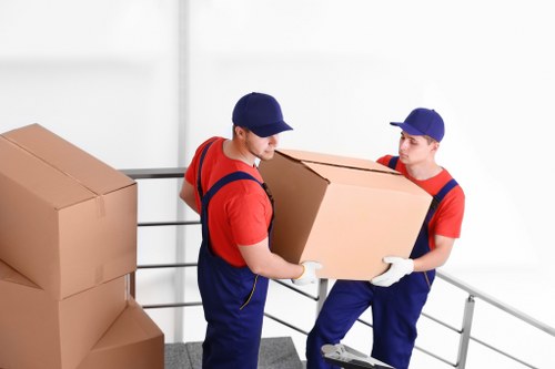 Professional man with van assisting with move
