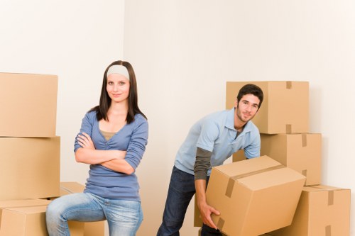 Detailed furniture pick-up process by our SW 10 team