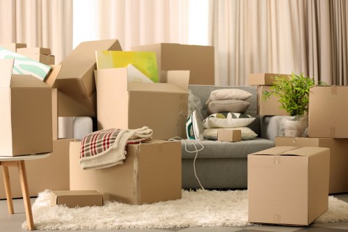 Efficient post-move setup by commercial moving professionals