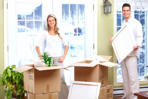 Secure transportation of business assets during a commercial move